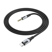 Audio kabelis Borofone BL19 USB-C uz 3,5 mm melns