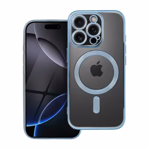 Electro Mag Cover case for iPhone 16 Pro compatible with MagSafe blue