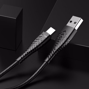 VEGER kabelis USB A uz Type C 2,4A V104 1,2 m melns