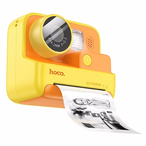 Digitālā bērnu kamera ar printeri Hoco 1MP 2,0" HD Ready DV200 dzeltena