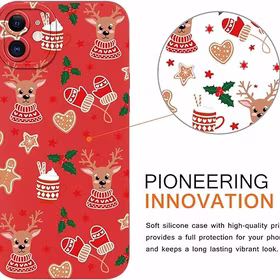 Pnakqil Christmas Maciņš iPhone 15 Christmas Reindeers 2