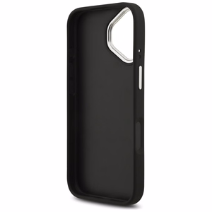 Guess Grained Big 4G Classic Logo viedtālruņa apvalks iPhone 17 - melns