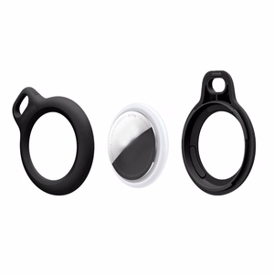 Tech-Protect Rough 2gab komplekts AirTag apvalks - melns