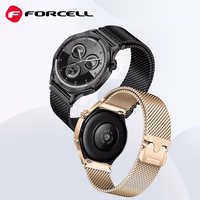 FORCELL F-DESIGN FS10 nerūsējošā tērauda siksniņa SAMSUNG Watch 22 mm melna