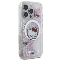 Hello Kitty Šķidrais Spīdums Sweet Kitty Bows Magnētiskais Viedtālruņa apvalks iPhone 16 Pro Max - Balts
