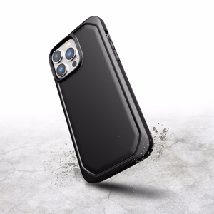 X-Doria Raptic Slim vāciņš ierīcei iPhone 14 Pro Max, bioloģiski noārdāms, melns