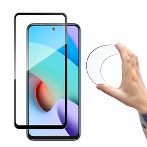 Wozinsky pilna pārklājuma Flexi Nano stikla plēves rūdīts stikls ar rāmi Xiaomi Redmi 10, melns