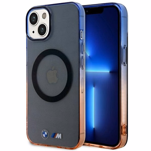 Apvalks BMW BMHMP14SHTGE iPhone 14 6.1" pelēks/pelēks cietais apvalks Gradients Buferis MagSafe