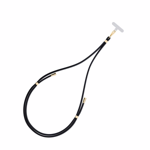 3mk EasyClip tālruņa aukliņa, melna (zelta krāsas furnitūra)