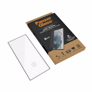 PanzerGlass E2E Microfracture antibakteriālais stikls Samsung Galaxy S22 Ultra - ar melnu rāmi