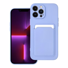 Karteņu viedtālruņa apvalks IPHONE 13 Pro Max violets