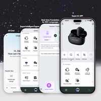Blavec Bluetooth TWS Austiņas BW-08 Speak AI melnas