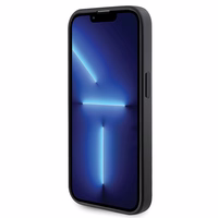 Guess GUHMP14LPSAHMCK apvalks iPhone 14 Pro - melns Saffiano MagSafe