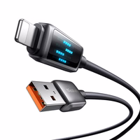 Mcdodo CA-5250 USB-A-uz Lightning kabelis, LED displejs, 1,2 m