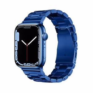 FORCELL F-DESIGN FA10 nerūsējošā tērauda siksniņa APPLE Watch 42 / 44 / 45 / 49 mm zila