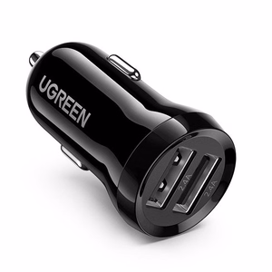 Ugreen auto lādētājs 2x USB 24W 4.8A (2x 2.4A) melns (50875)