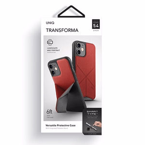Uniq Transforma apvalks iPhone 12 mini - sarkans