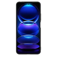 Nillkin teksturēts viedtālruņa apvalks Xiaomi Redmi Note 12 5G / Poco X5 5G pastiprināts neilona pārsegs melns