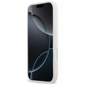 KARL LAGERFELD viedtālruņa apvalks IPHONE 17 Pro saderīgs ar Magnētisko KLHMP17LSKIGROH (Silicone W/ KL Sketch & Logo) balts