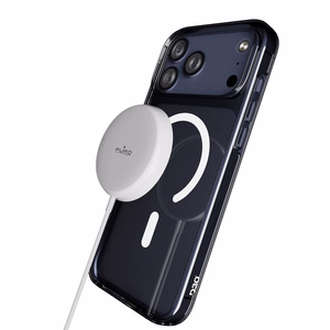 Puro Impact caurspīdīgs D3O TPU+PC magnētiskais viedtālruņa apvalks iPhone 17 Pro Max - caurspīdīgs