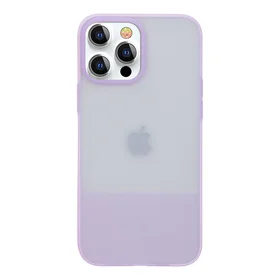Kingxbar Plain Series viedtālruņa apvalks iPhone 13 Pro silikona apvalks violets