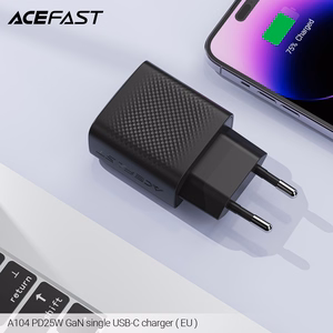 Acefast A104 tīkla lādētājs GaN USB-C PD SFC 25W - melns