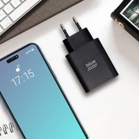 BLUE STAR lādētājs ceļojumiem ar USB-C un USB-A kontakti PD QC4.0 3A 25W TFB-TC-25WPD melns