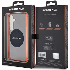 AMG caurspīdīgs divkrāsu MagSafe apvalks Samsung Galaxy S24 - melns