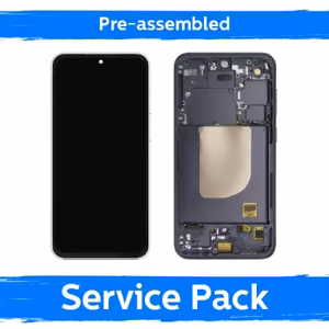 LCD Display Compatible With Samsung S711 S23 FE With Frame / Graphite / (Pre-assembled Service Pack)