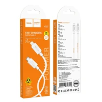 Kabelis USB-C uz Lightning Hoco PD 27W 1 m X107 balts