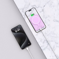 Tech-Protect LifeMag MagSafe PB10 5000mAh Portatīvais lādētājs (m) - rozā