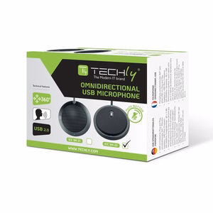 Techly ICC SH-22 microphone melns Conference microphone