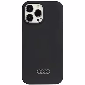 Audi silikona viedtālruņa apvalks iPhone 13 Pro Max 6.7" melns/melns cietais apvalks AU-LSRIP13PM-Q3/D1-BK