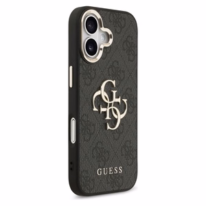 Guess 4G Big 4G Classic Logo viedtālruņa apvalks iPhone 17 - melns un zelta