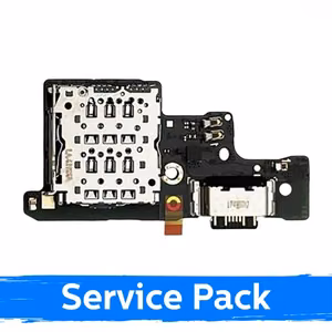 Uzlādes ligzda, saderīga ar Xiaomi Redmi Note 14 4G (+ SIM lasītājs) ar lokano kabeli / plate (Service Pack)