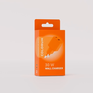 COLORUM wall lādētājs USB-A + USB-C PD 30W CLS30-AC-10 xOrange
