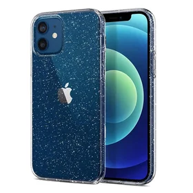 Crystal Glitter viedtālruņa apvalks Iphone 12 Pro Max sudraba