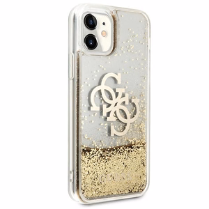 Чехол Guess 4G Big Liquid Glitter для iPhone 11 6.1" / Xr - золотой