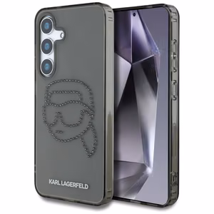 Case Karl Lagerfeld Rhinestones Karl Head Logo Samsung Galaxy S25 black