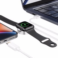 Tech-Protect UltraBoost 2in1 magnētiskais lādētājs ar USB-C / Lightning kabeļiem Apple Watch 1.5m - balts