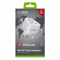 Adapteris no CH sienas kontaktdakšas uz universālo kontaktdakšu