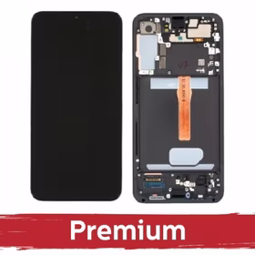 LCD displejs saderīgs ar Samsung S906 S22 Plus ar rāmi / Zaļš / OEM