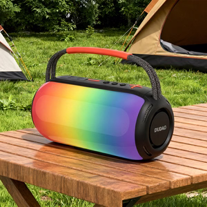 Dudao Y21 bezvadu skaļrunis ar RGB apgaismojumu Bluetooth 5.3 - melns