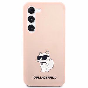 Karl Lagerfeld KLHCS23SSNCHBCP S23 S911 жёсткий чехол розовый/розовый Silicone Choupette