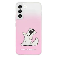Karl Lagerfeld Choupette Eat viedtālruņa apvalks Samsung Galaxy S22+ – rozā