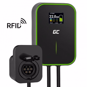 GREEN CELL WALLBOX EV POWERBOX 22KW С РОЗЕТКОЙ И RFID