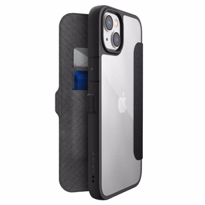 Raptic X-Doria Urban Folio vāciņš ierīcei iPhone 14 Plus, atverams, melns
