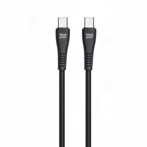 Kabelis USB C - USB C Blue Star 3A 60W QC4.0 1 m PJ-DQ1-C melns