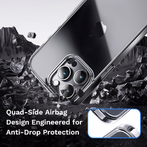 Rock Pure sērijas viedtālruņa apvalks Iphone 16 Pro Max caurspīdīgs