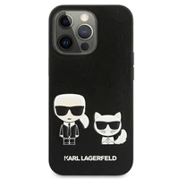 KARL LAGERFELD KLHCP13LPCUSKCBK IPHONE 13 PRO / 13 6.1 "MELNS / MELNS MACIŅŠ IKONIK KARL & CHUPETTE